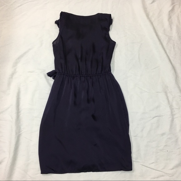 Purple satin cocktail dress - Picture 2 of 5